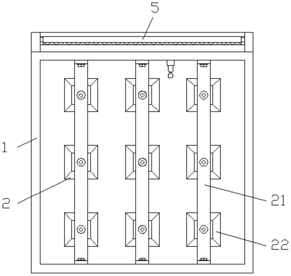 Array type silencer with stable structure