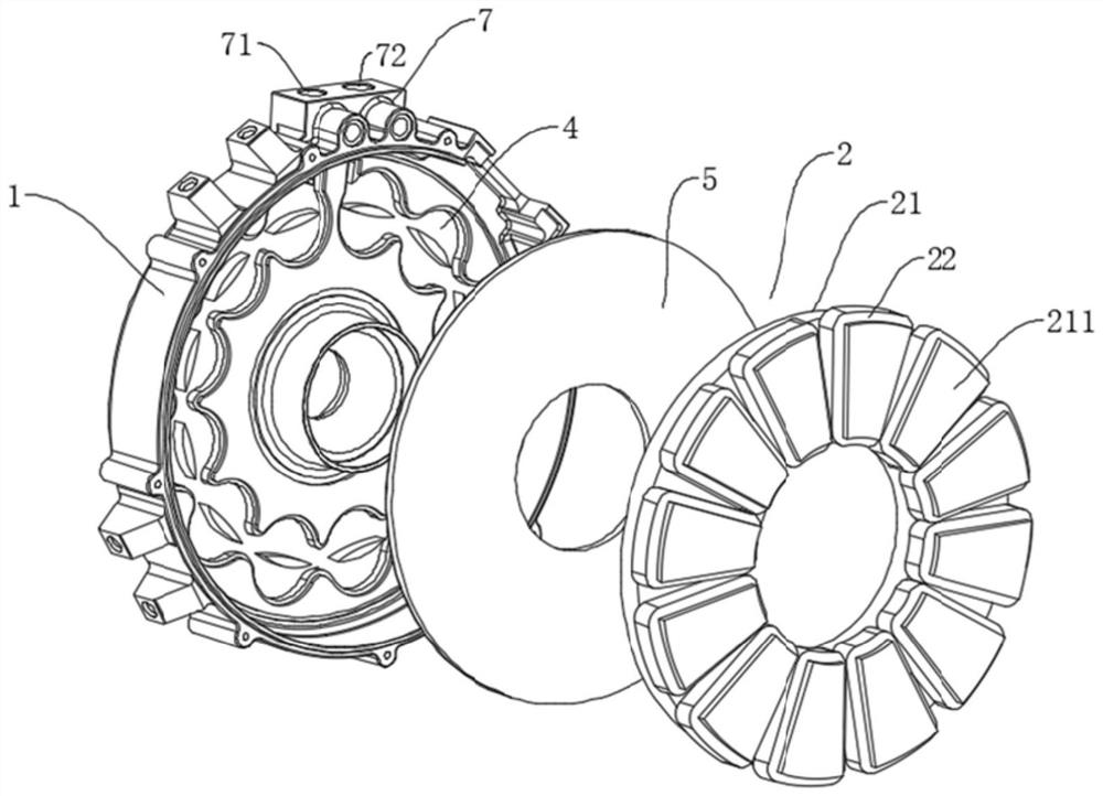 New energy intelligent driving motor cooling system