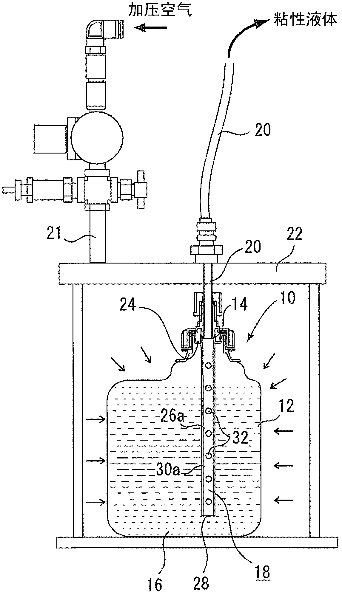 Plastic container, long flow member and coating apparatus