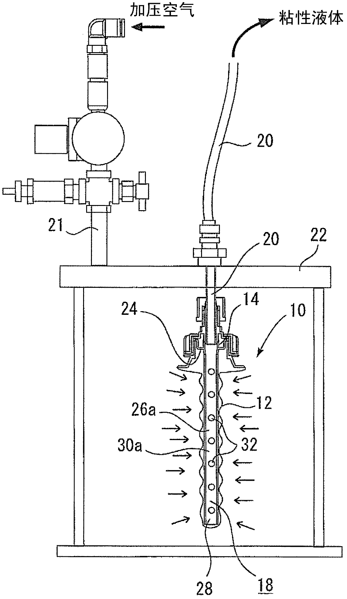 Plastic container, long flow member and coating apparatus