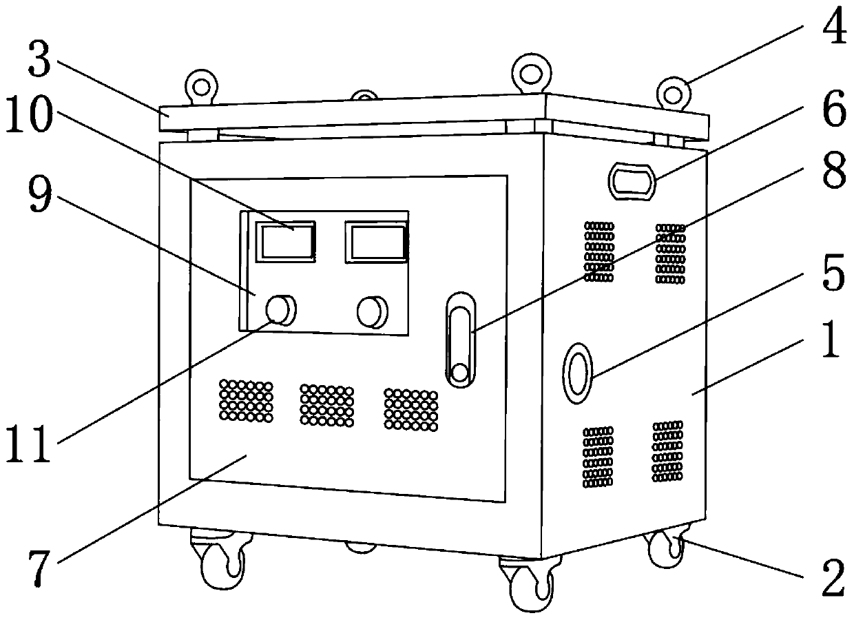 Outdoor waterproof shock-resistant dry-type transformer