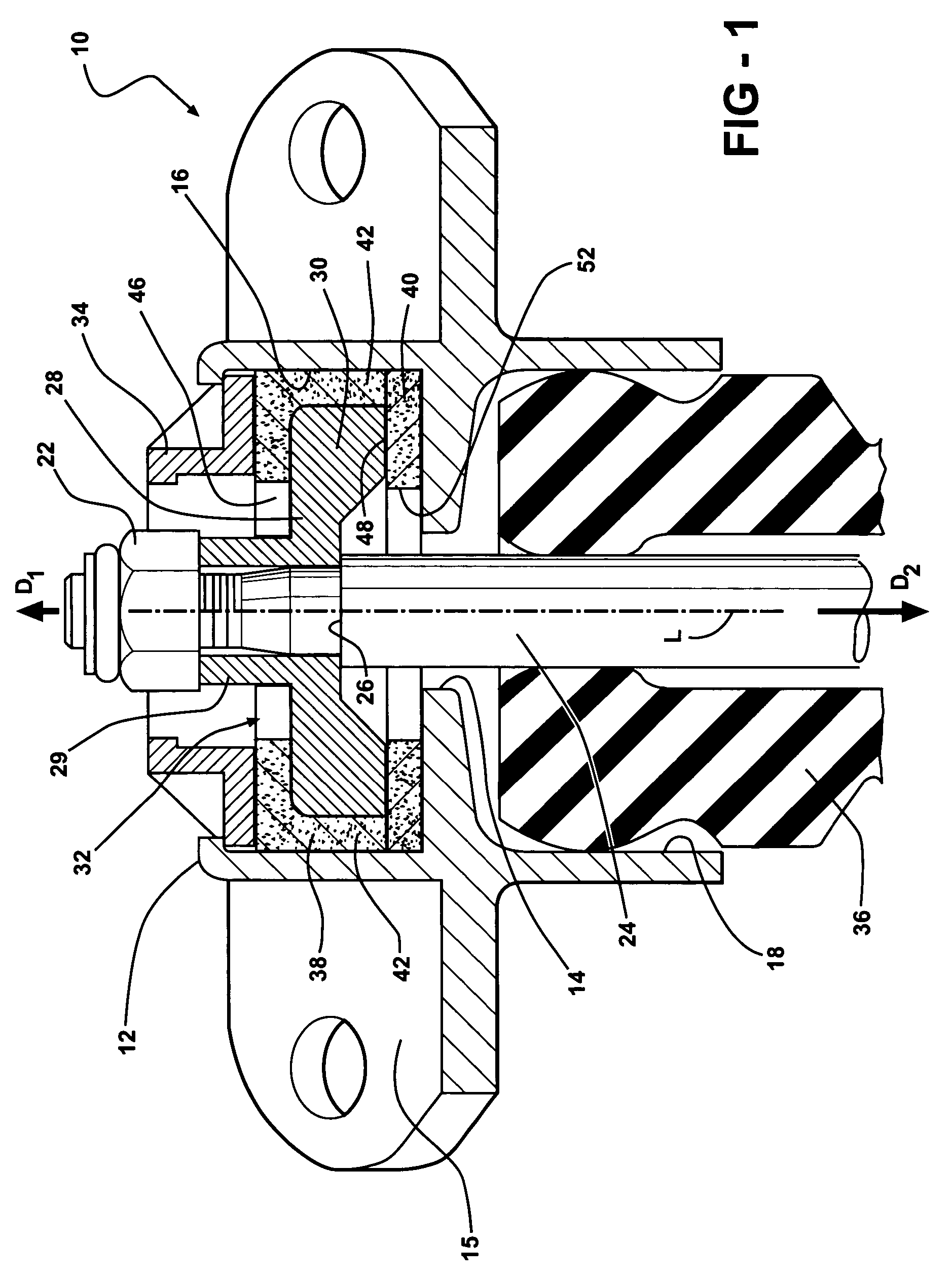 Mounting assembly for a vehicle suspension component