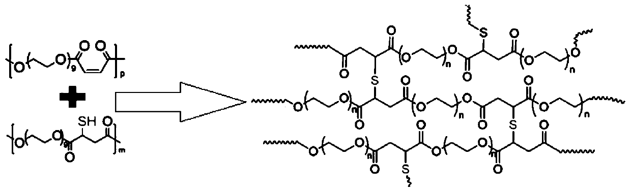 Preparation method of injectable polyethylene glycol active hydrogel