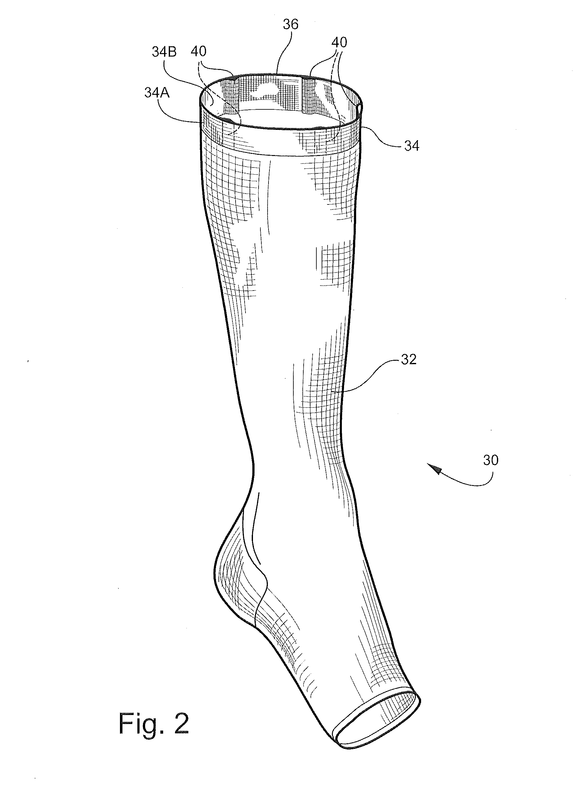 Therapeutic medical compression garment and method