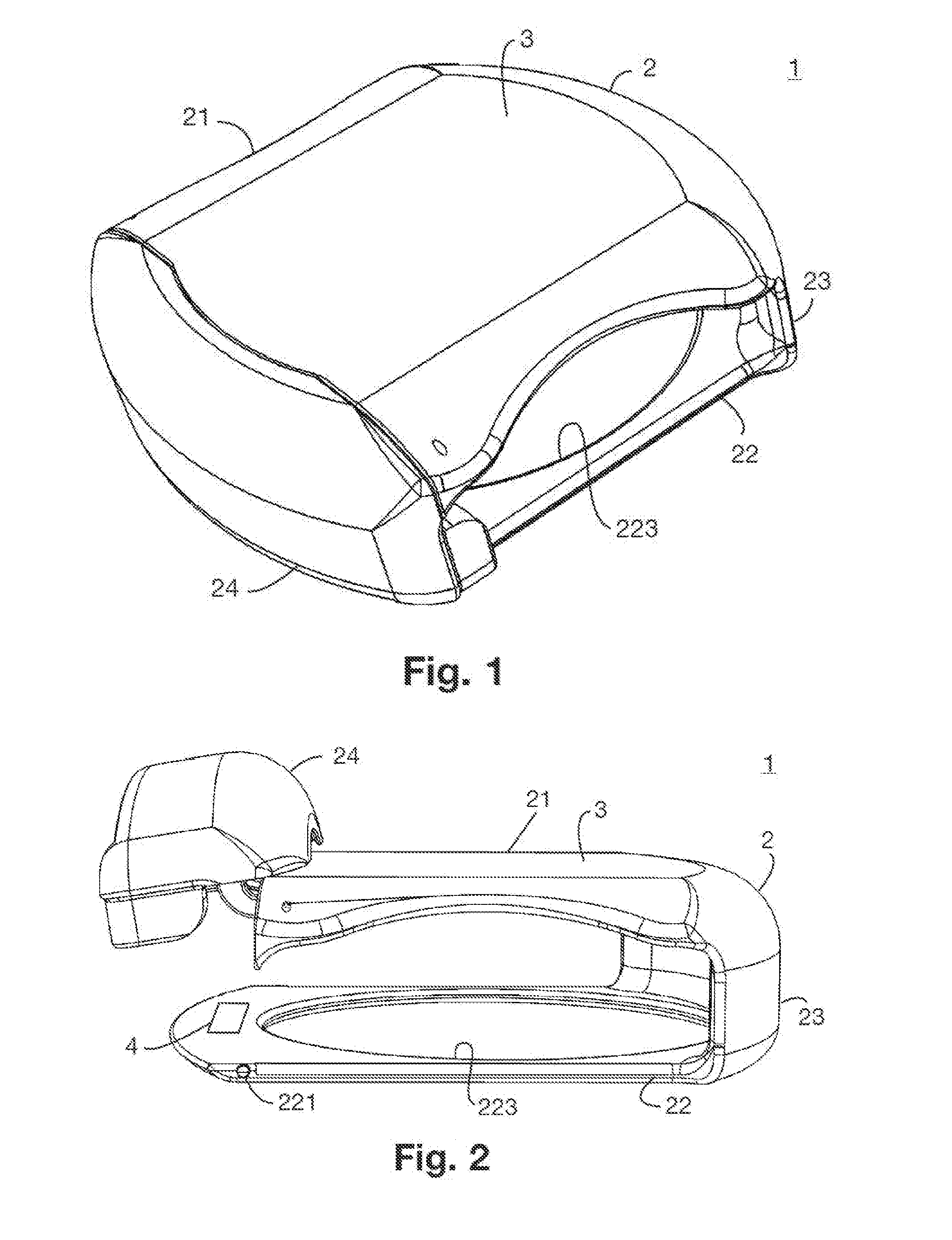 Mobile apparatus able to equip and protect a watch and watch equipped with such a mobile apparatus