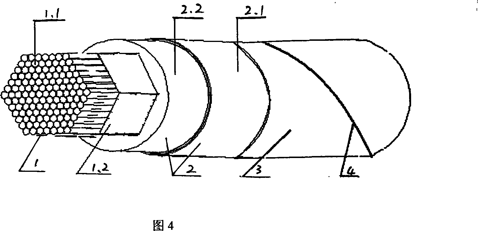 Method for enwinding spiral reinforcement on outer surface of stay cable after being winded with PVF fluoride membrane adhesive tape