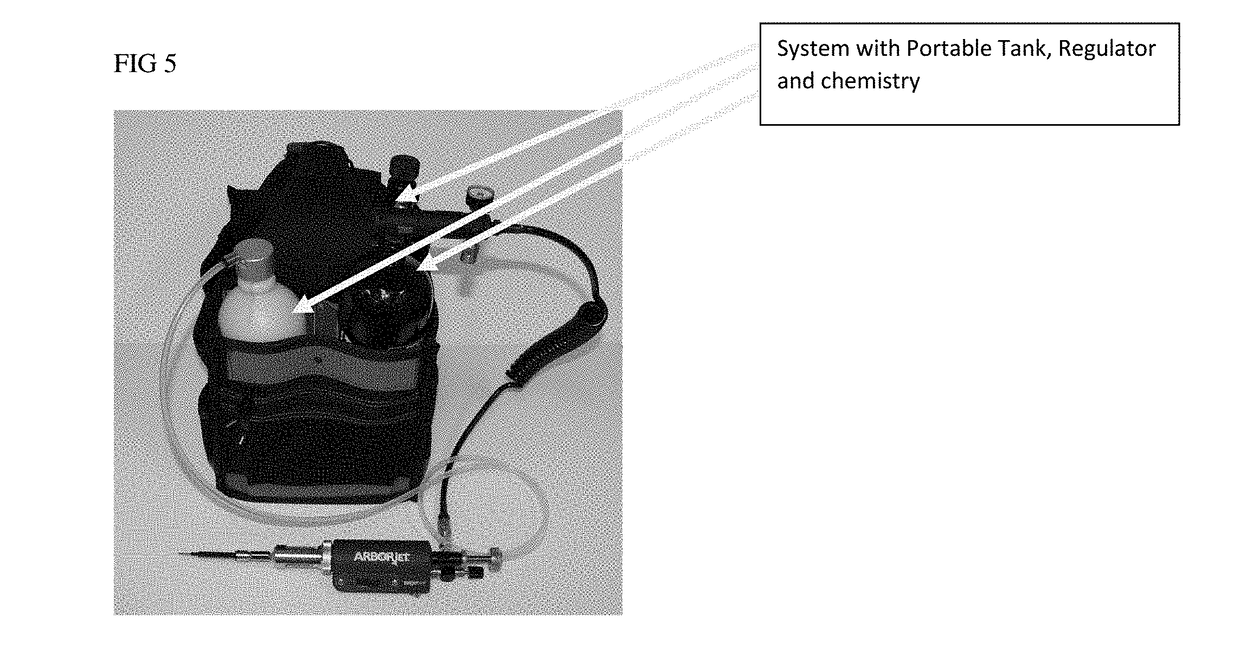 Hand-held miniature automatic tree injection device