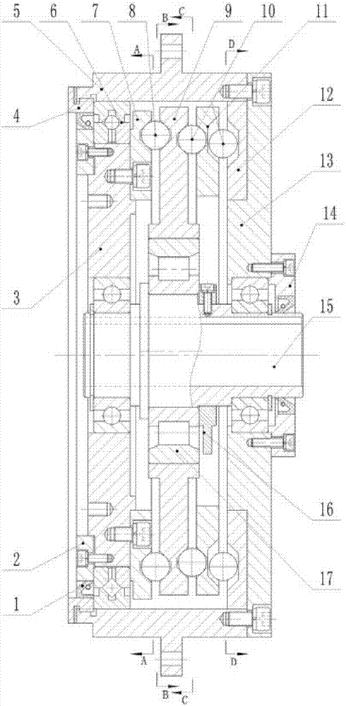 Cycloid steel ball planetary transmission mechanism and robot joint speed reduction device thereof