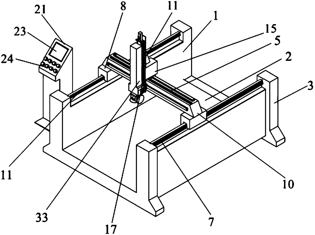 Multi-degree-of-freedom robot for grinding