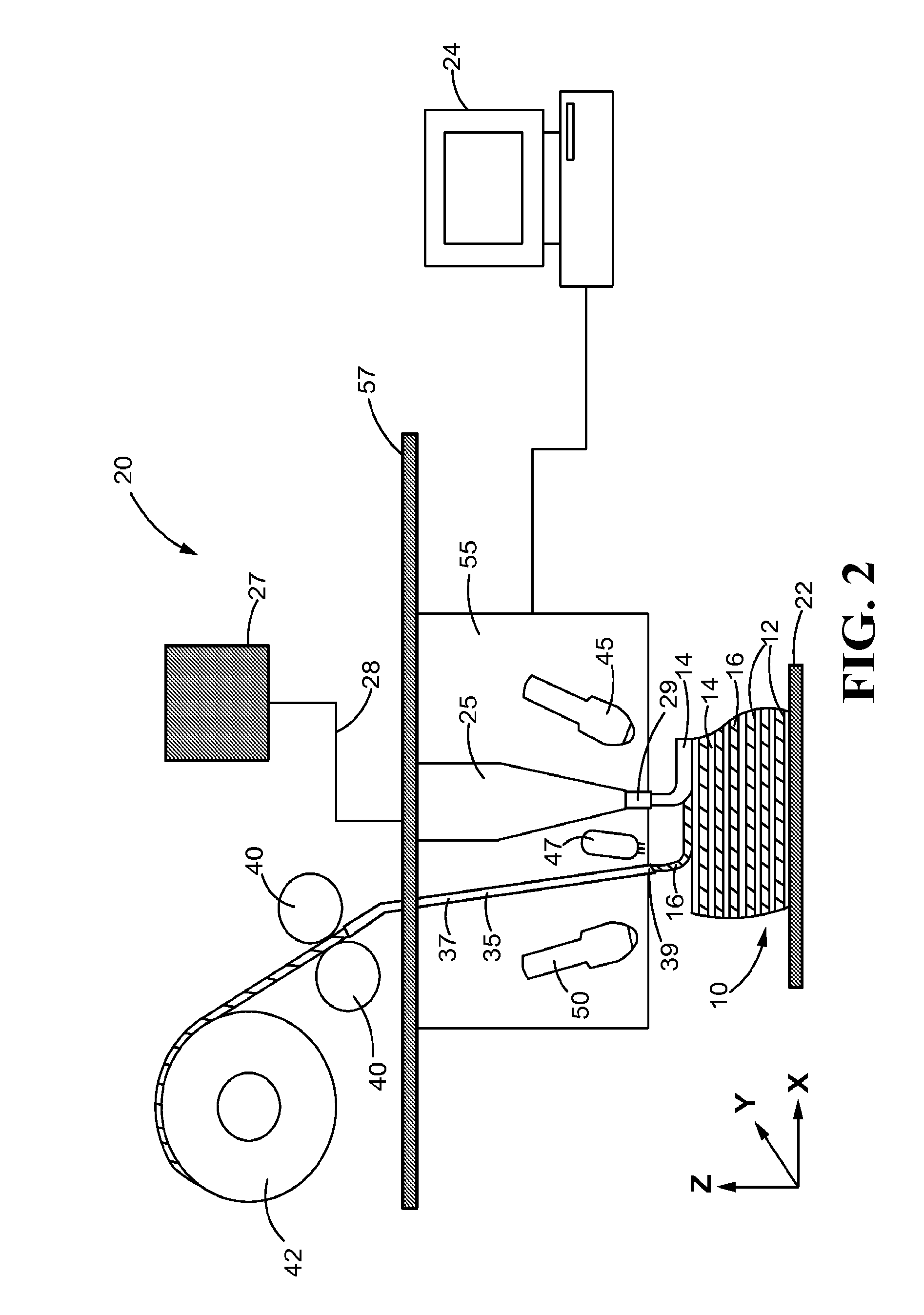 Continuous fiber-reinforced component fabrication