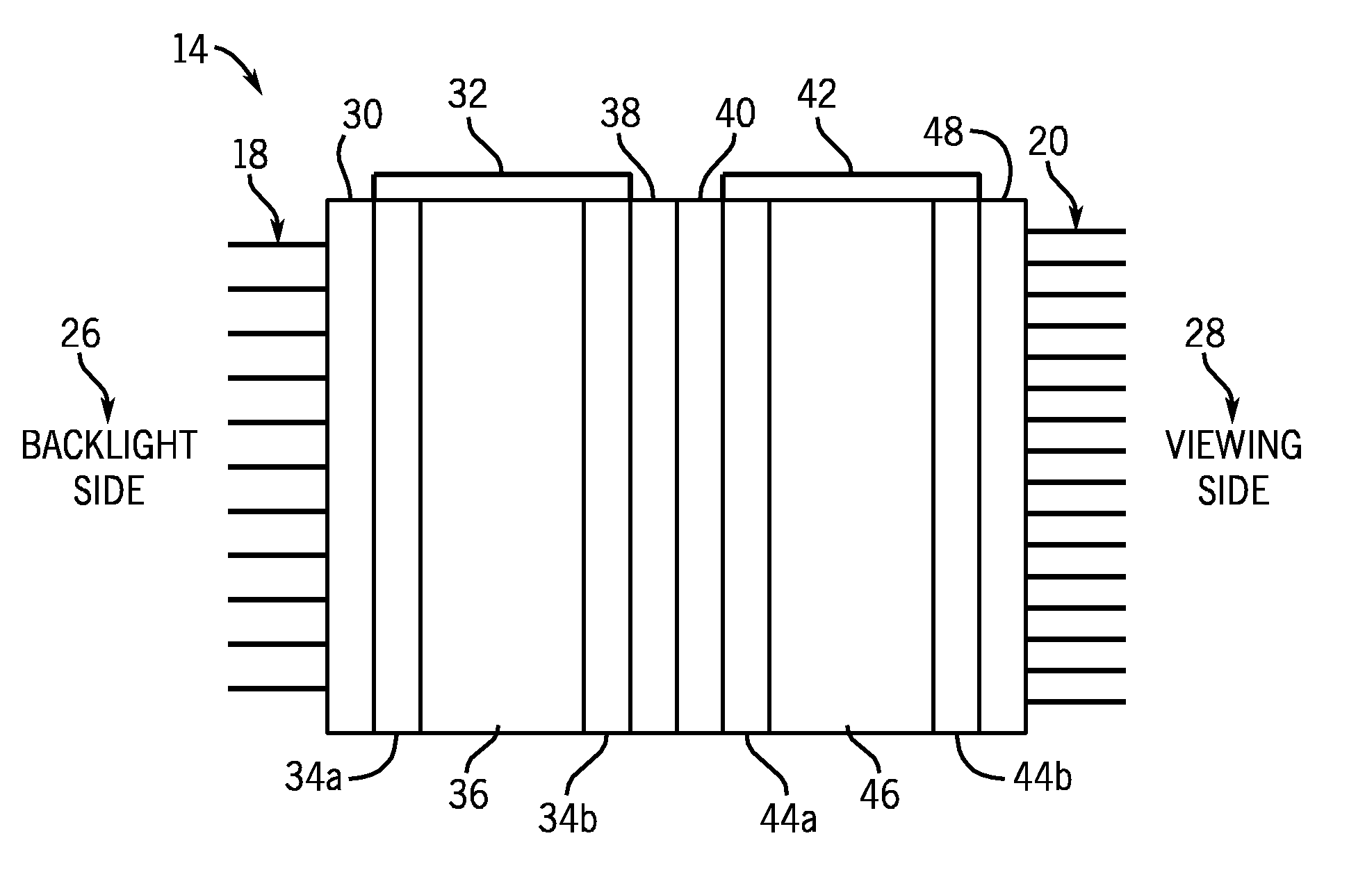 System and Method for Creating a Mirror Effect in a Liquid Crystal Display
