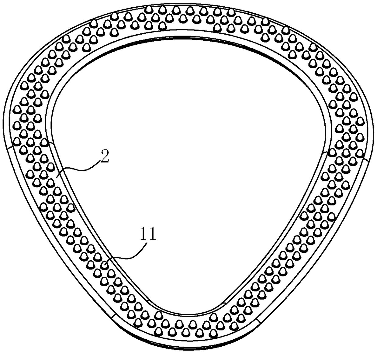 Toilet bowl pad and production process thereof