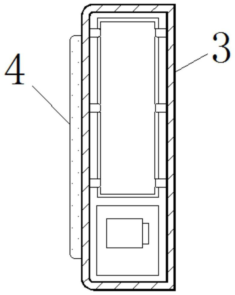 An assembled building monitoring device with disassembly adjustment