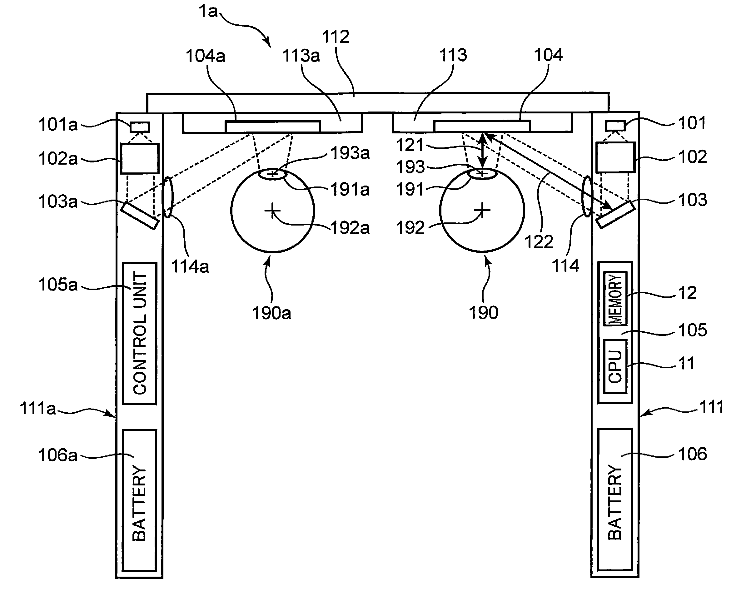 Computer generated hologram type display device