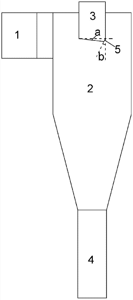 A Cyclone Separator for Circulating Fluidized Bed Boiler with Inclined Air Inlet Section of Central Tube