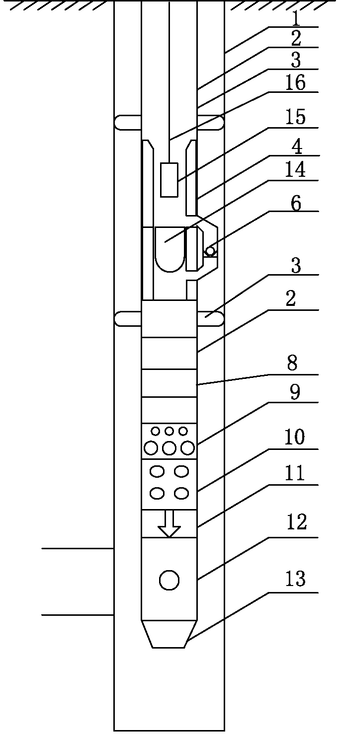 Small-diameter tubular pump pump-passing depth checking perforating and pumping combined production method