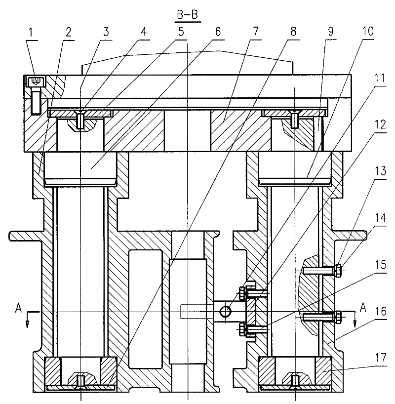 Hole-turning device for part with two parallel holes