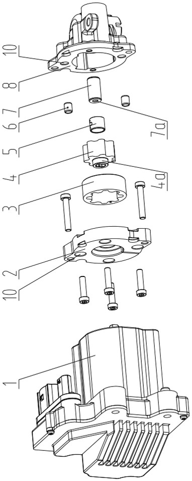 Electronic oil pump for pre-tightening CVT transmission steel belt