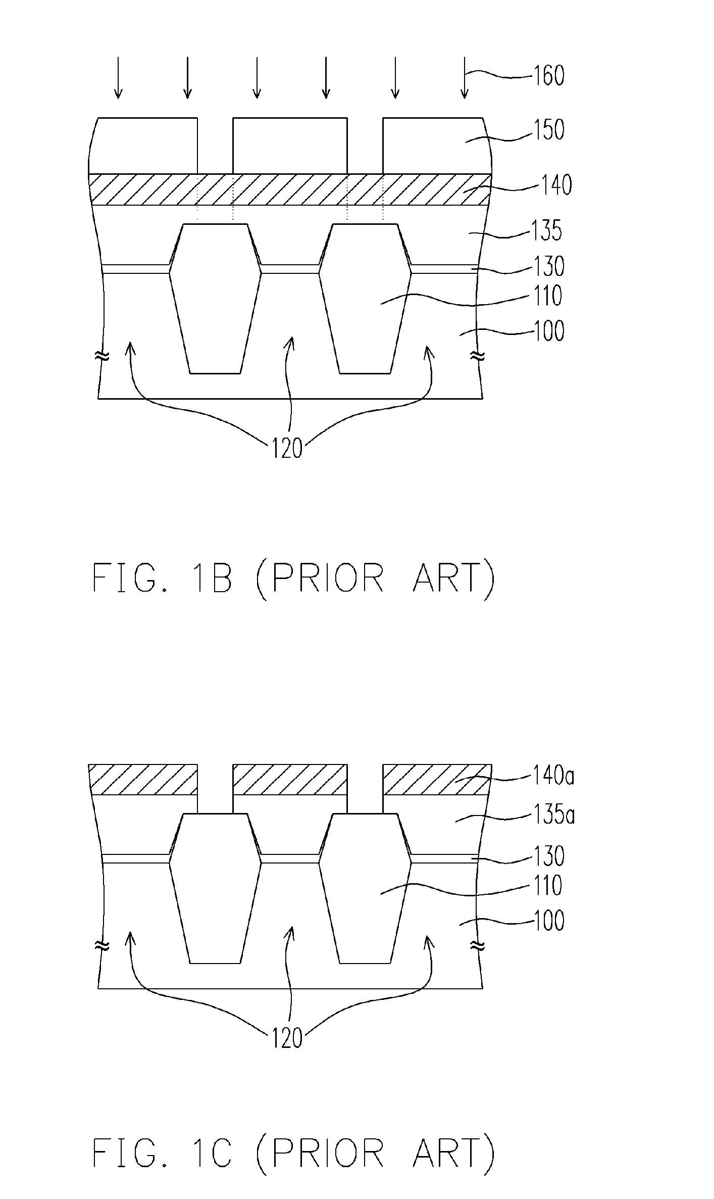 Structure containing self-aligned conductive lines and fabricating method thereof
