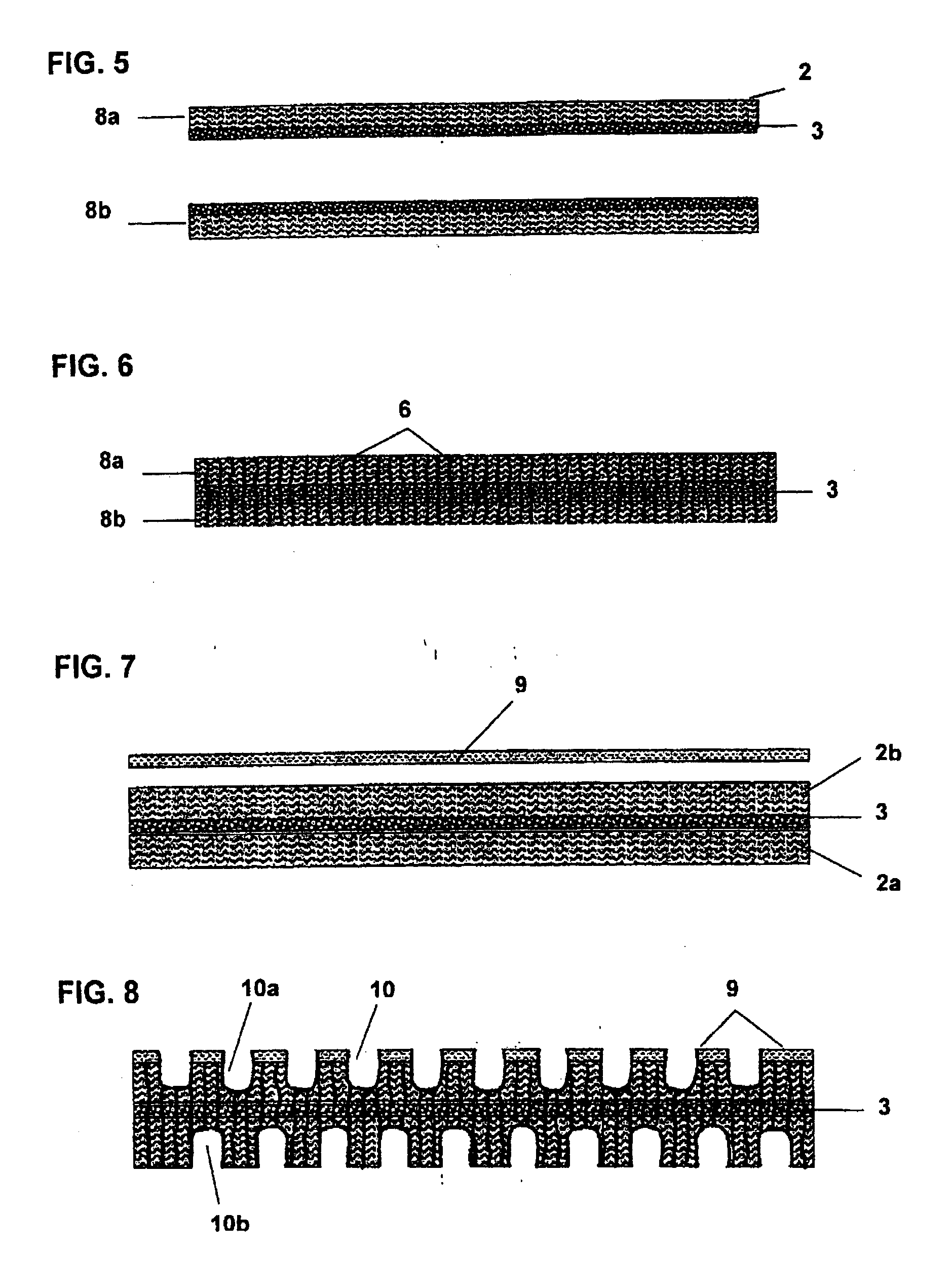 Super absorber polymer felt and method for the production thereof