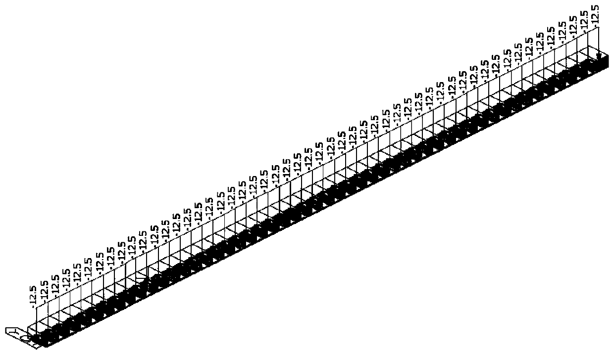 Construction method for layered pouring type concrete beams on soft soil foundation