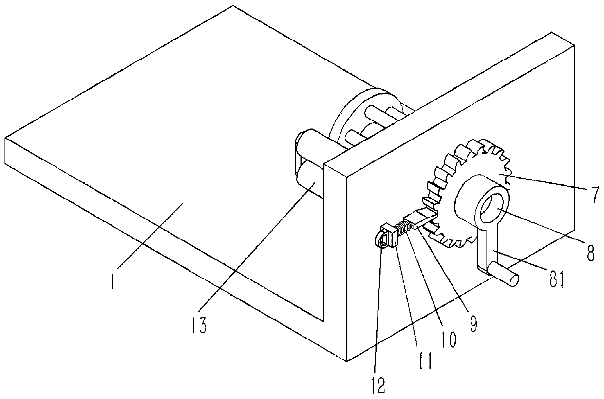 Winding device of cable set on welding machine