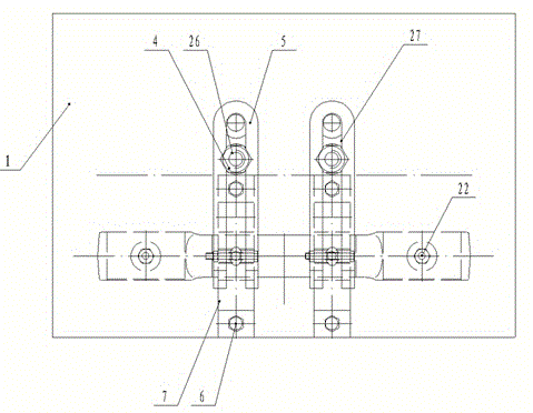 Pressing fixture for traction rod of rail vehicle