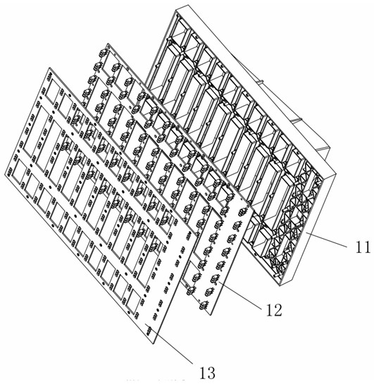 Grid-type light emitting diode (LED) display screen and module thereof