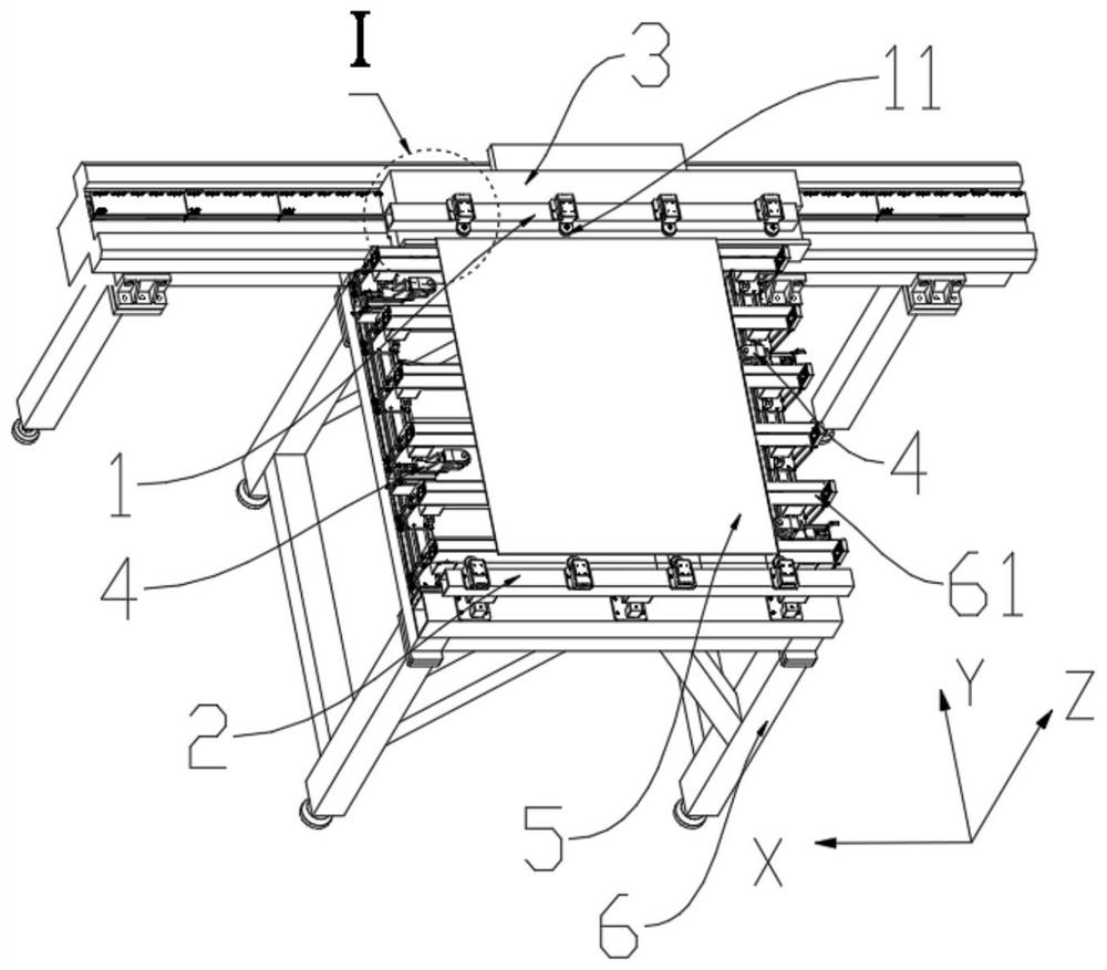 Pre-positioning device for panel AOI (automatic optical inspection)