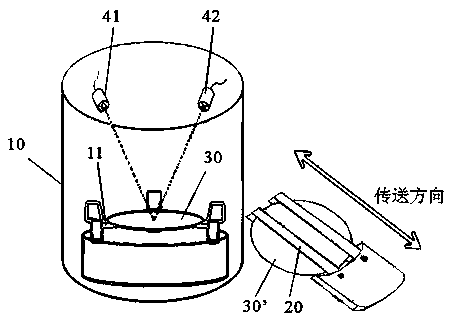 Wafer detection device and method used for ashing machine