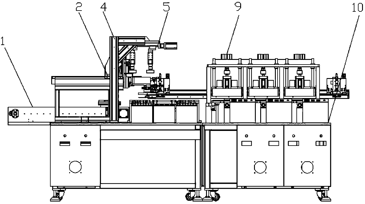 Full-automatic lamination device for glass cover plate and LCD screen