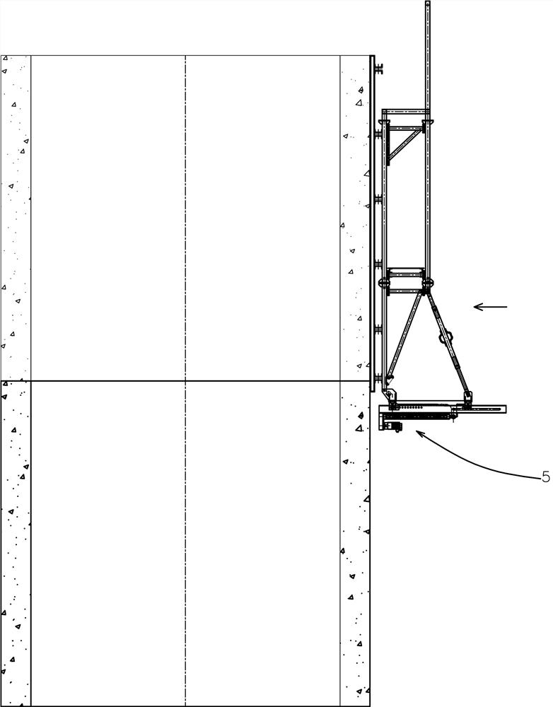 Automatic formwork erecting and withdrawing driving device and intelligent control method