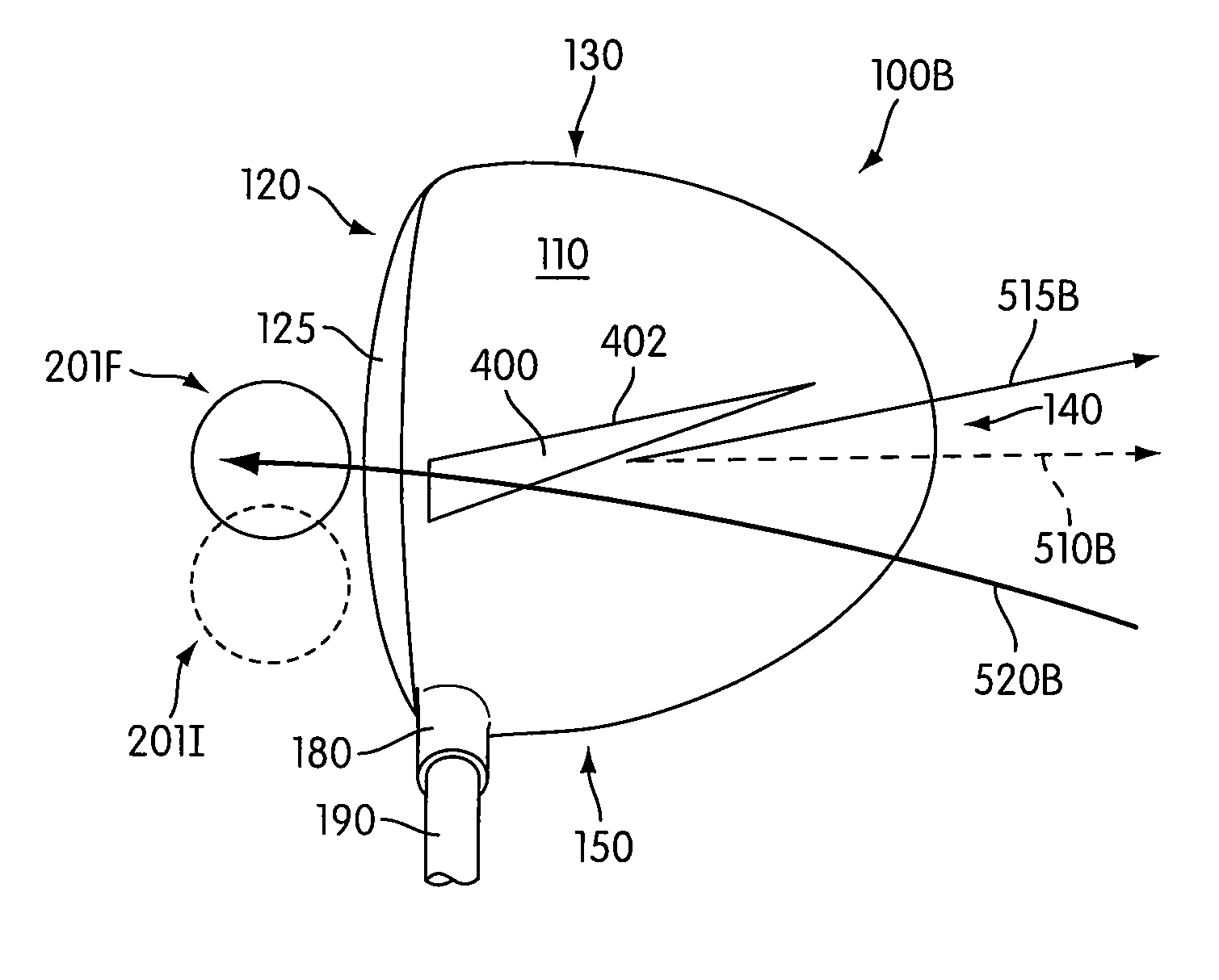 Golf Club Head With Visual Swing Indicator