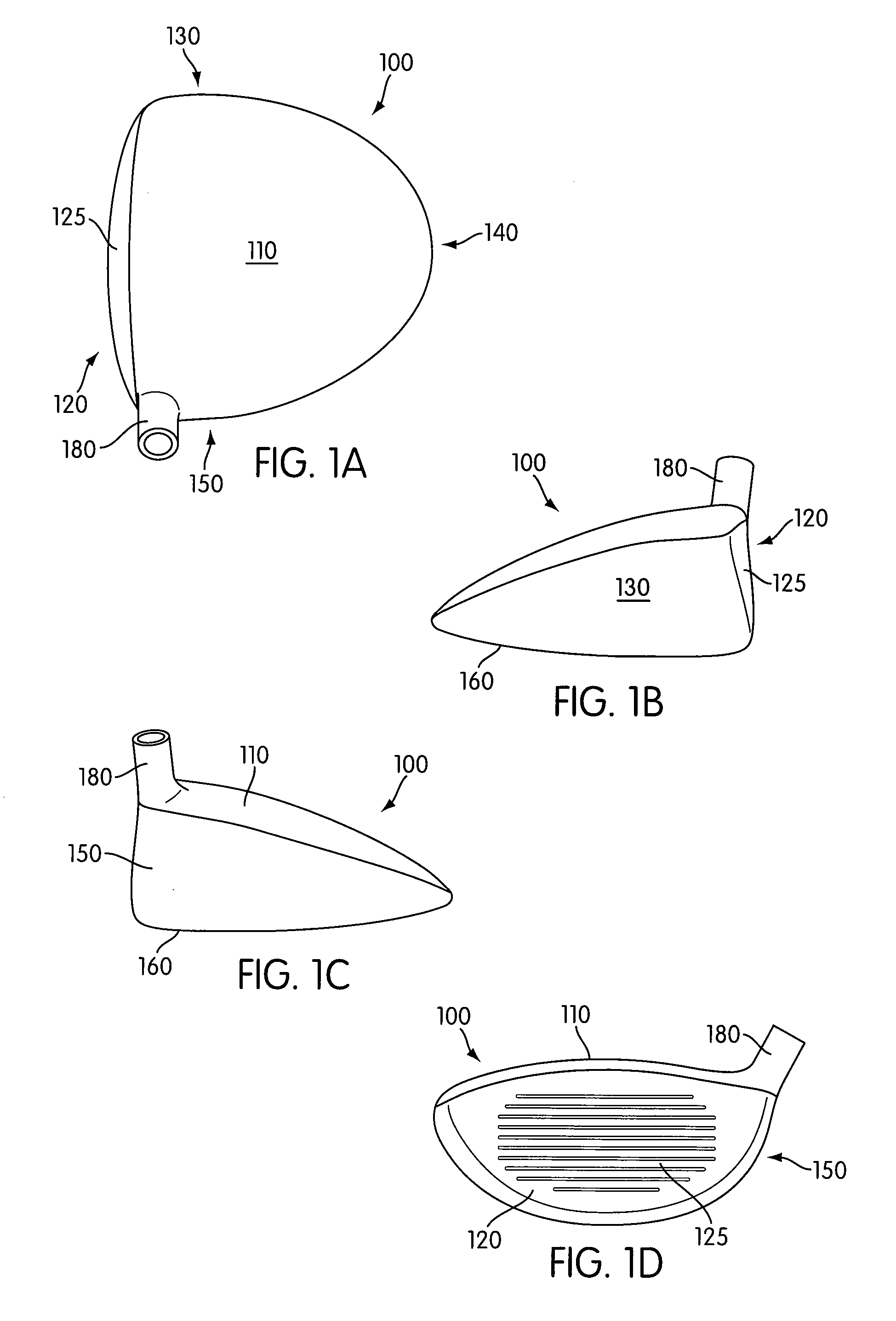 Golf Club Head With Visual Swing Indicator