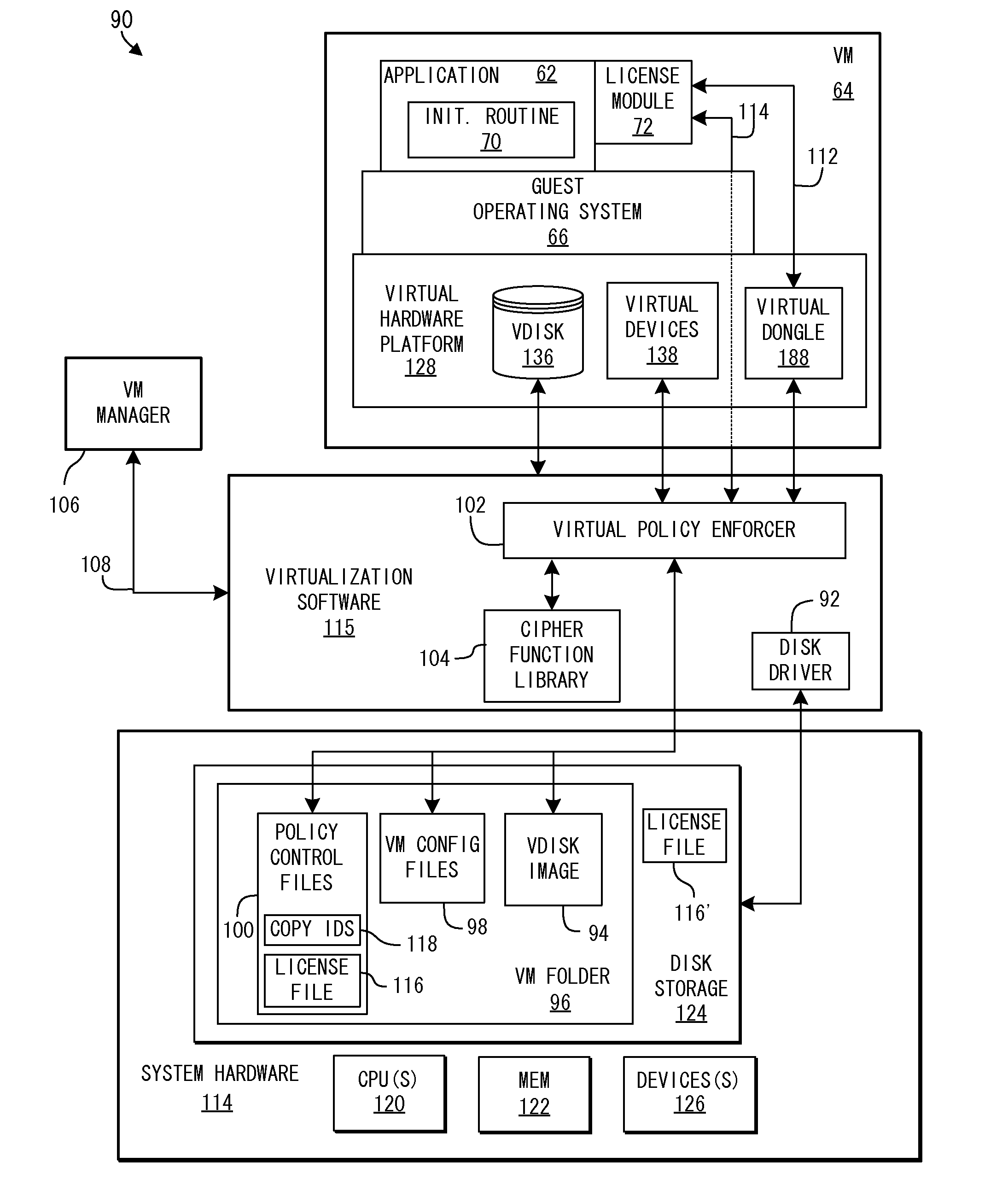 System and methods for enforcing software license compliance with virtual machines