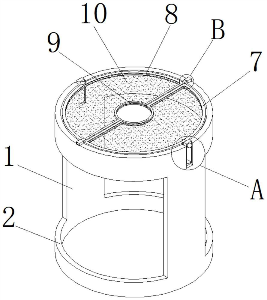 Citrus container seedling raising weed prevention device and seedling raising method