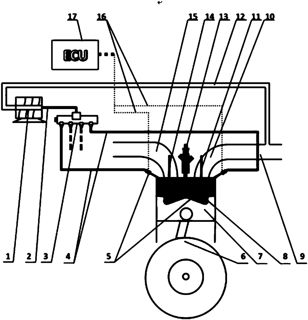 A kind of thermal insulation combustion auxiliary device for internal combustion engine