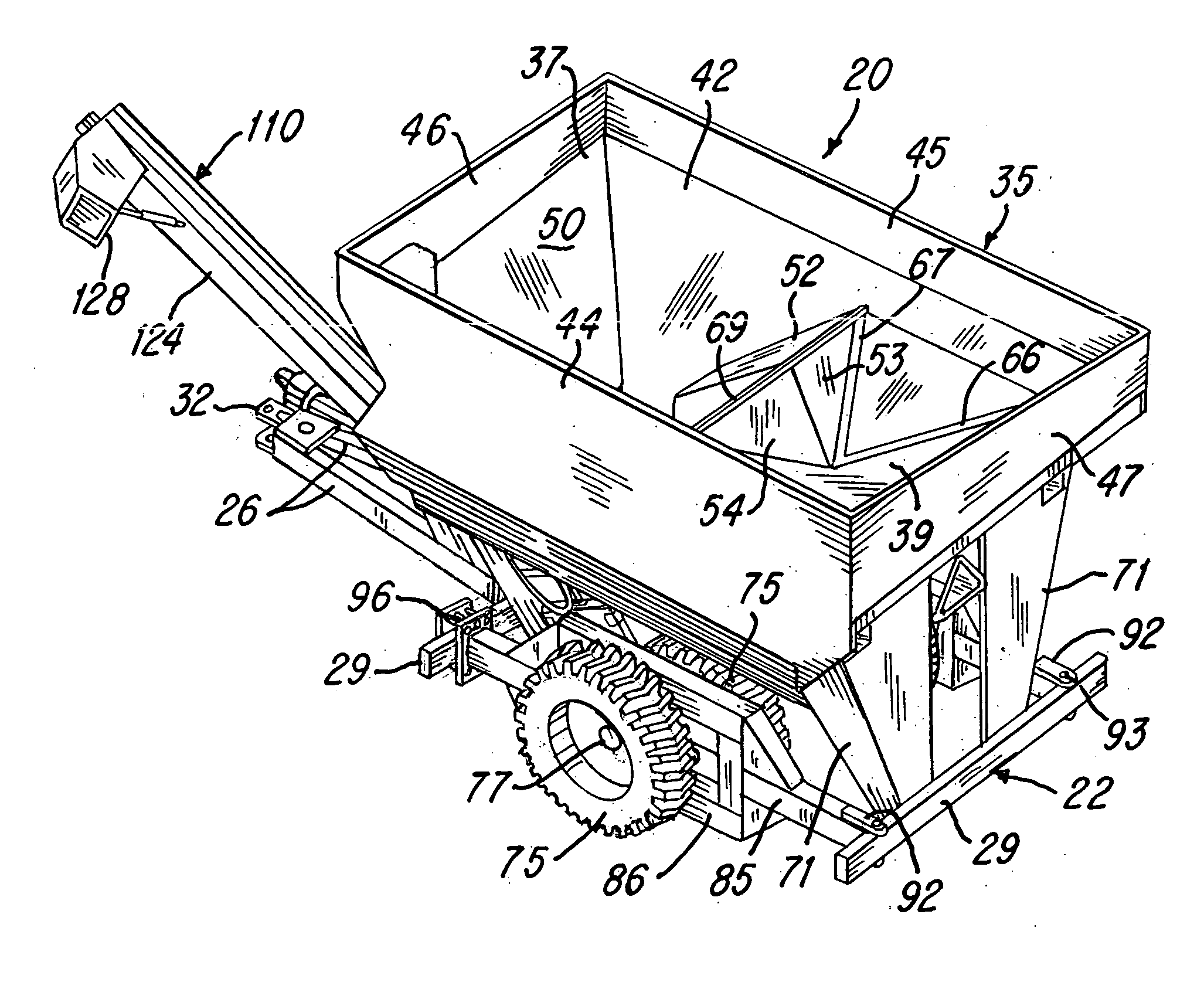Grain wagon with improved grain container