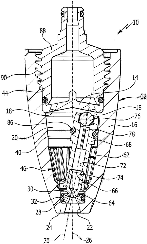 Rotary nozzle for a high-pressure cleaning device