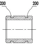 Union piston oscillation damping rinsing equipment of molybdenum alloy cage type motor