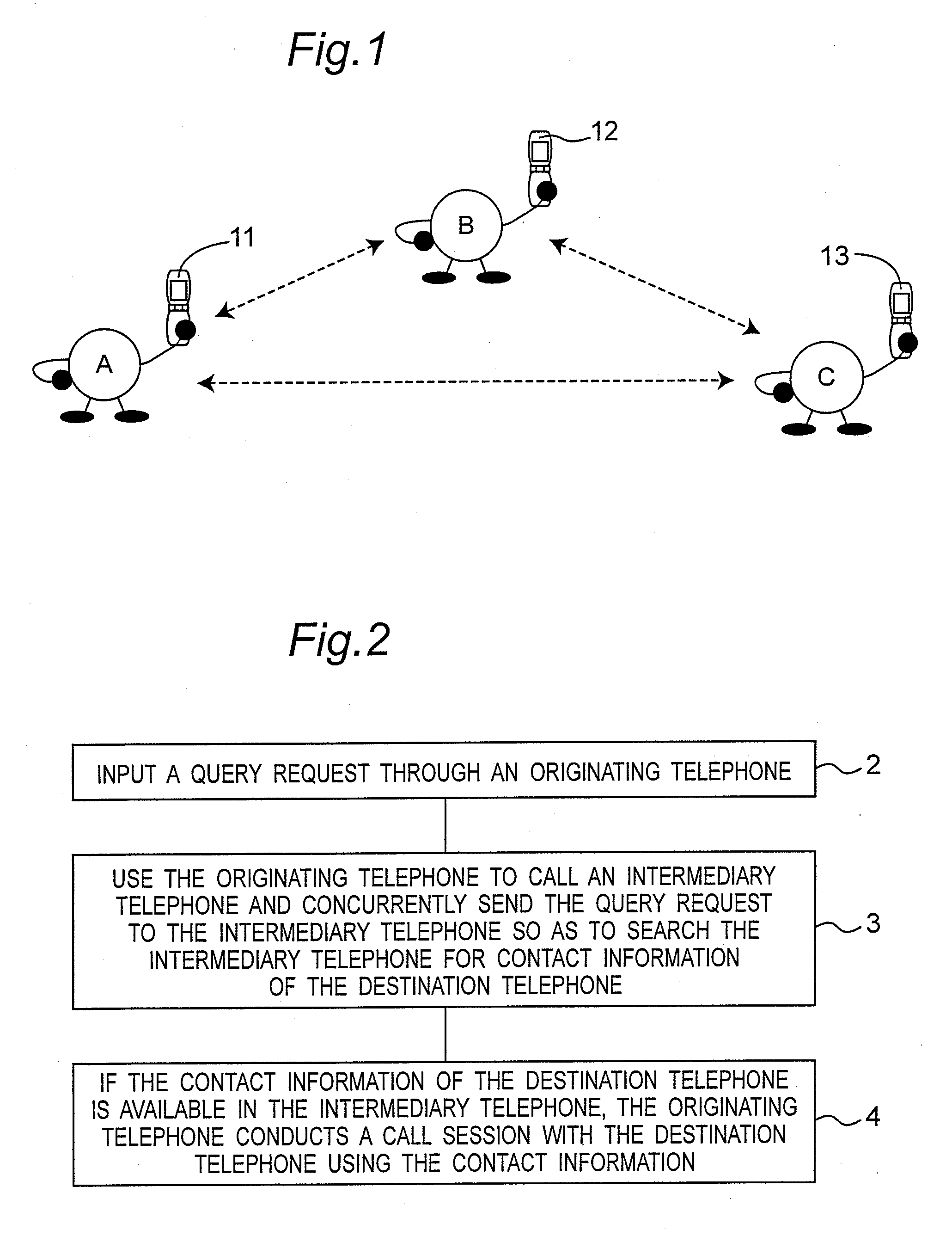 Method and system for enabling originating and destination telephones to conduct a call session