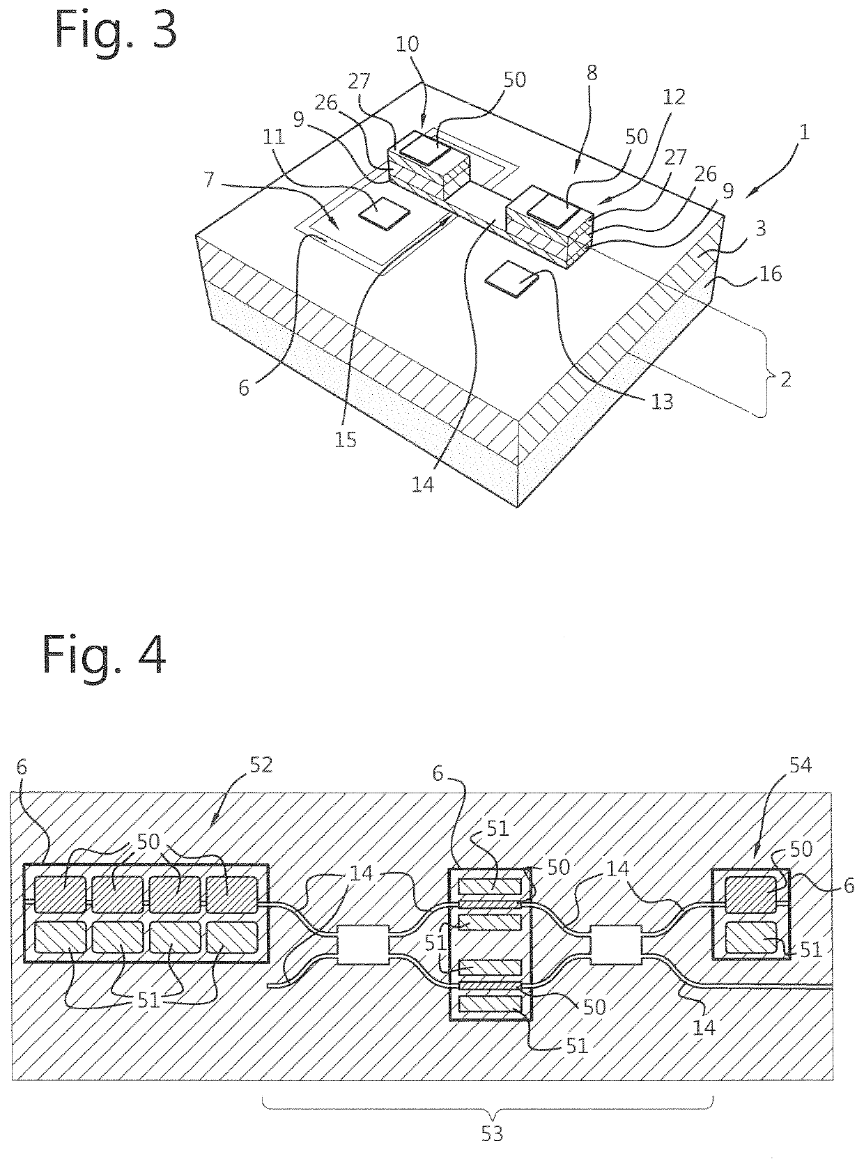 Photonic integrated circuit having improved electrical isolation between n-type contacts