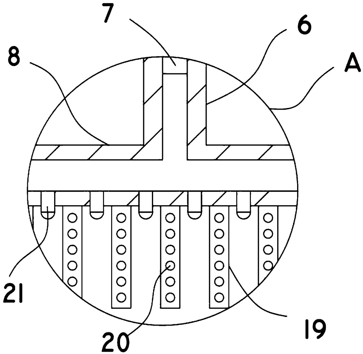 Efficient aeration device for water pollution control