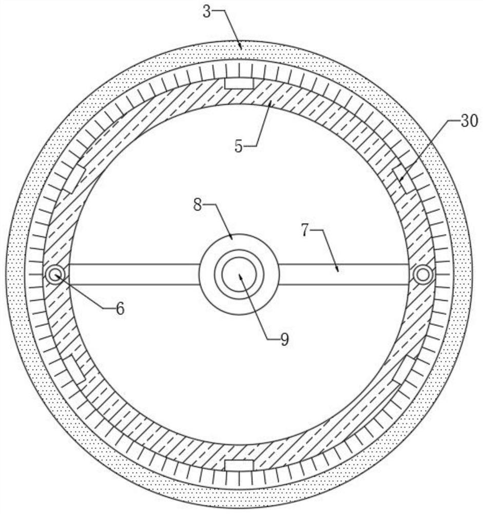 Centrifugal rotary drum type sewage filtering and recycling device