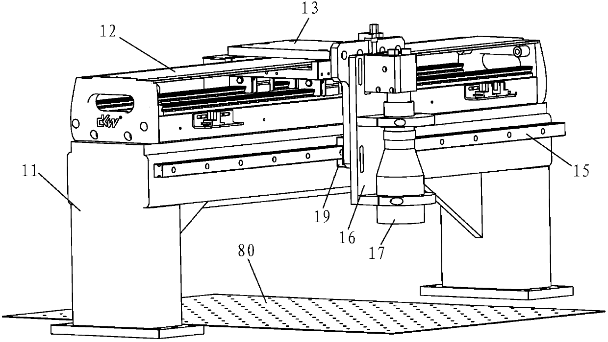 Steel strip punching processing detection system and method based on vision measurement