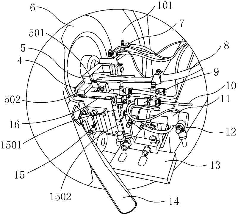 Automatic feeder machine for grinding machine and processing method thereof