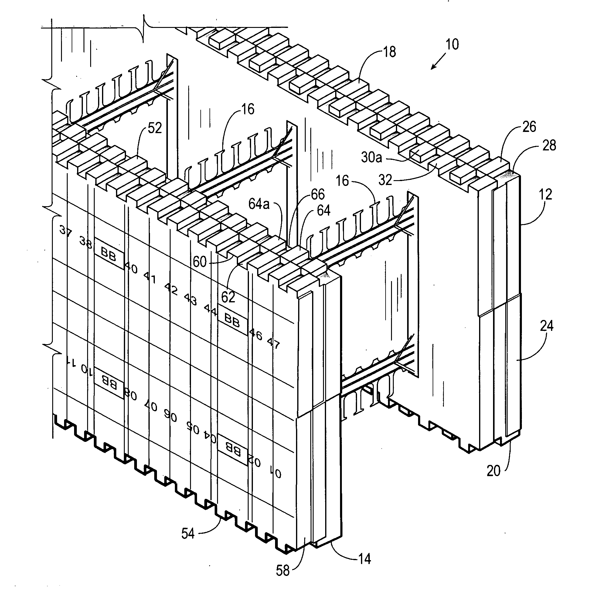 Insulating concrete block