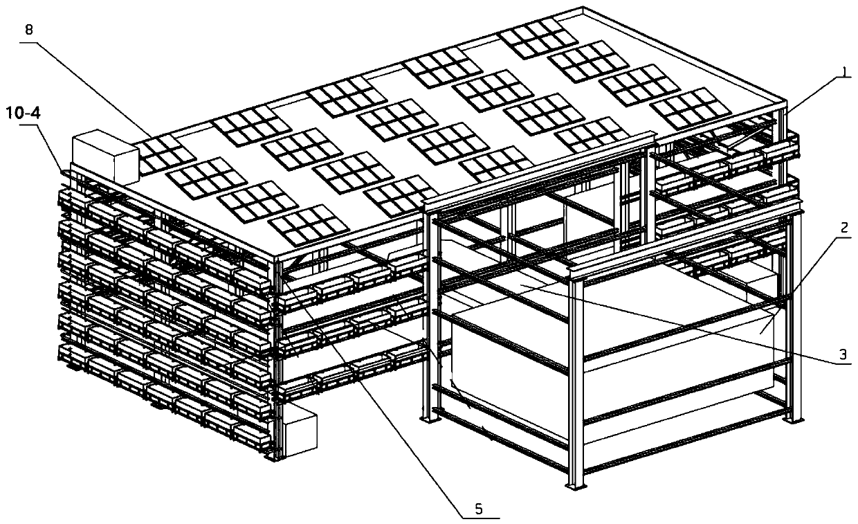 Green, energy-saving and intelligent steel-structure stereoscopic garage