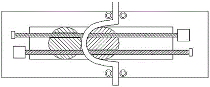 Bending equipment and bending method for electric power transmission cable with single guide chute
