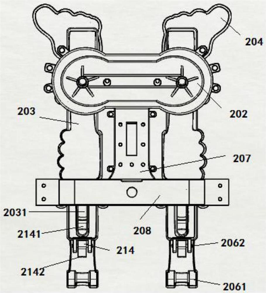 Electric lumbodorsal region massage device